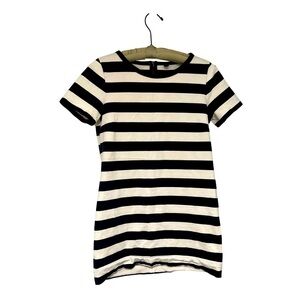 J. Crew Navy + White Striped Dress